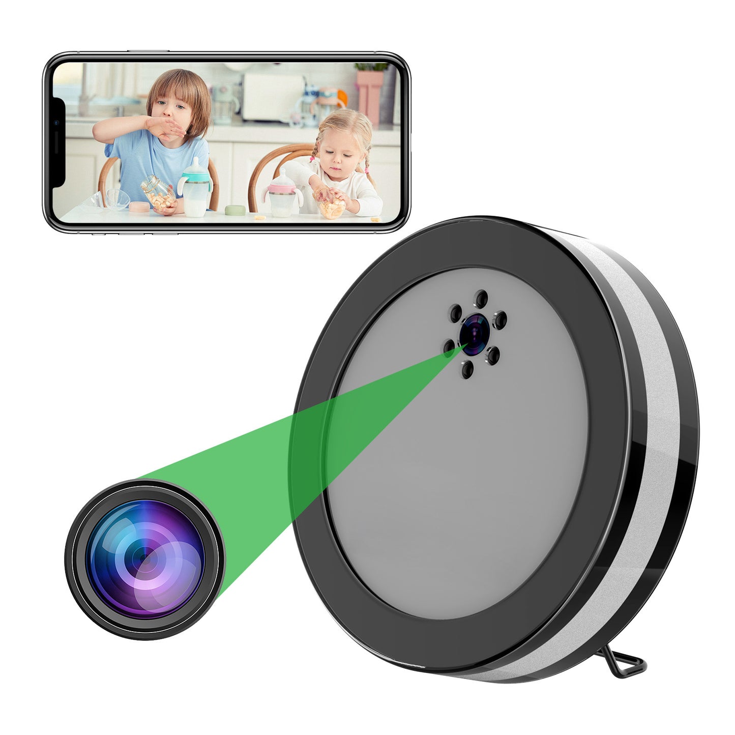 Wireless Smart Surveillance Camera | HD Security Camera with Voice Conversation & Night Vision