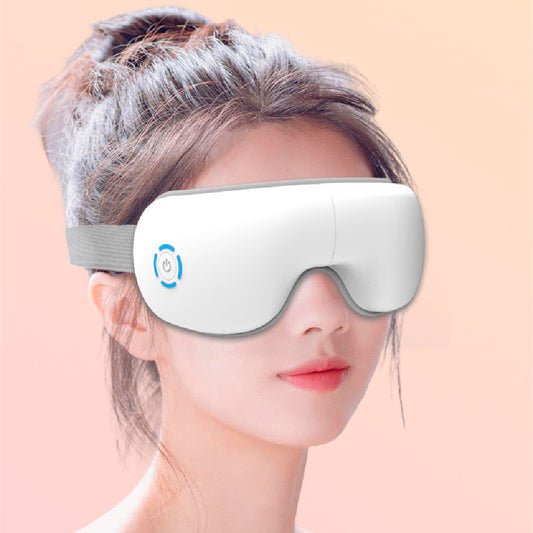 Eye Massager with Vibration, Heat & Music | Rechargeable Eye Massage Device