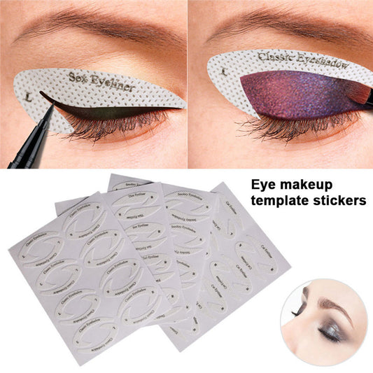 Eyeshadow & Eyeliner Makeup Template Sticker | Reusable Stencil Tool