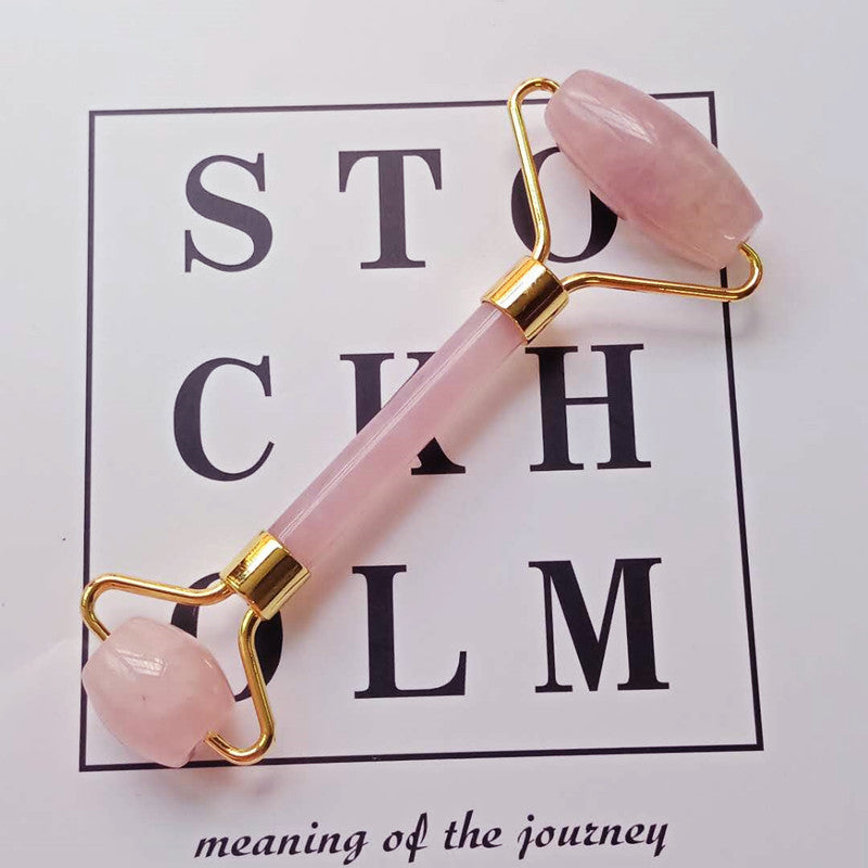 Natural Crystal Jade Roller | Double-Head Facial & Eye Massager