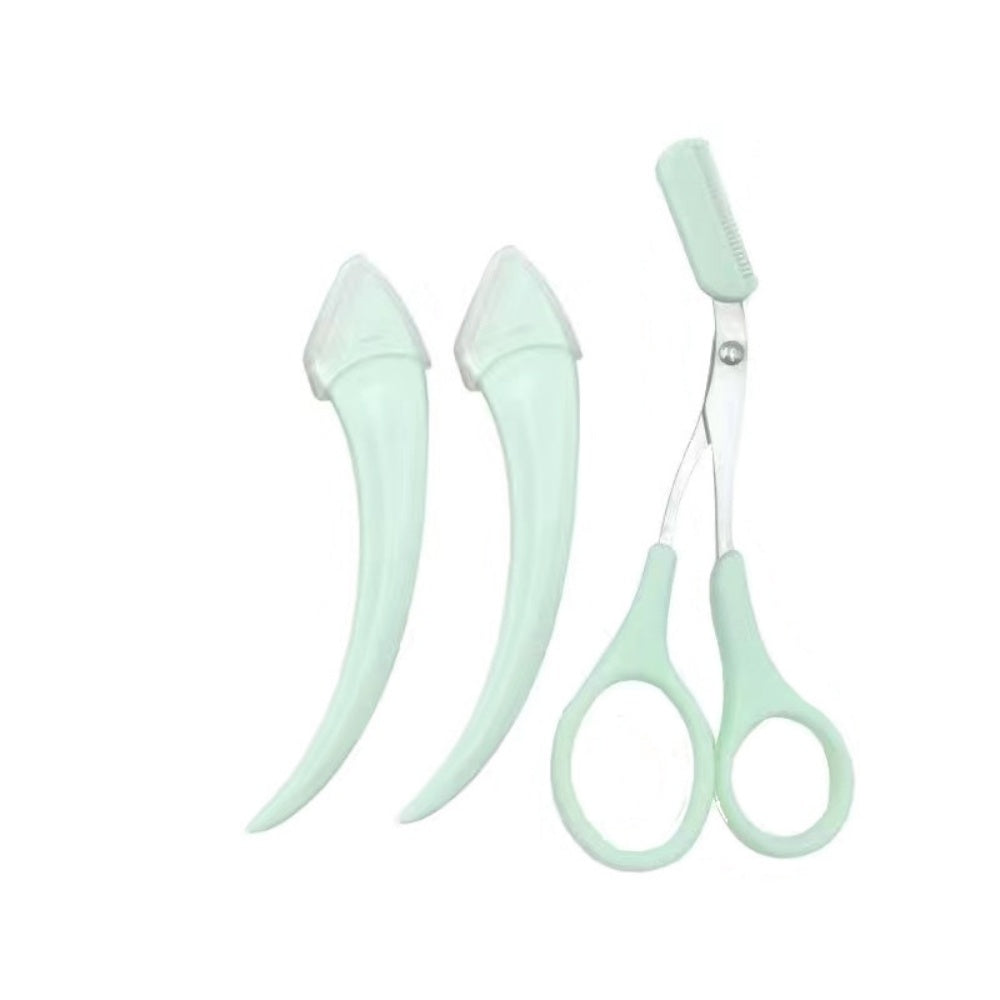 Eyebrow Trimming Knife with Comb | Curved Mini Grooming Tool