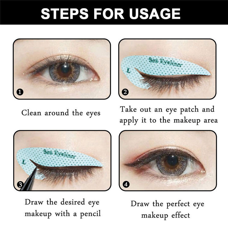 Eyeshadow & Eyeliner Makeup Template Sticker | Reusable Stencil Tool