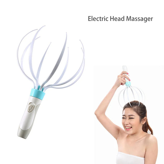 Electric 8-Claw Head & Scalp Massager | Vibration Household Body Care Device