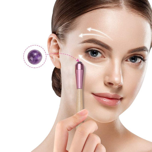 Jade Facial & Eye Massager Roller | Natural Stone Beauty Tool