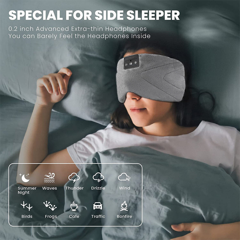 White Noise Bluetooth Sleep Eye Mask | Wireless Relaxing Sleep Mask with Music