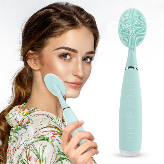 Waterproof Silicone Facial Cleansing Brush | Portable Electric Pore Cleaner