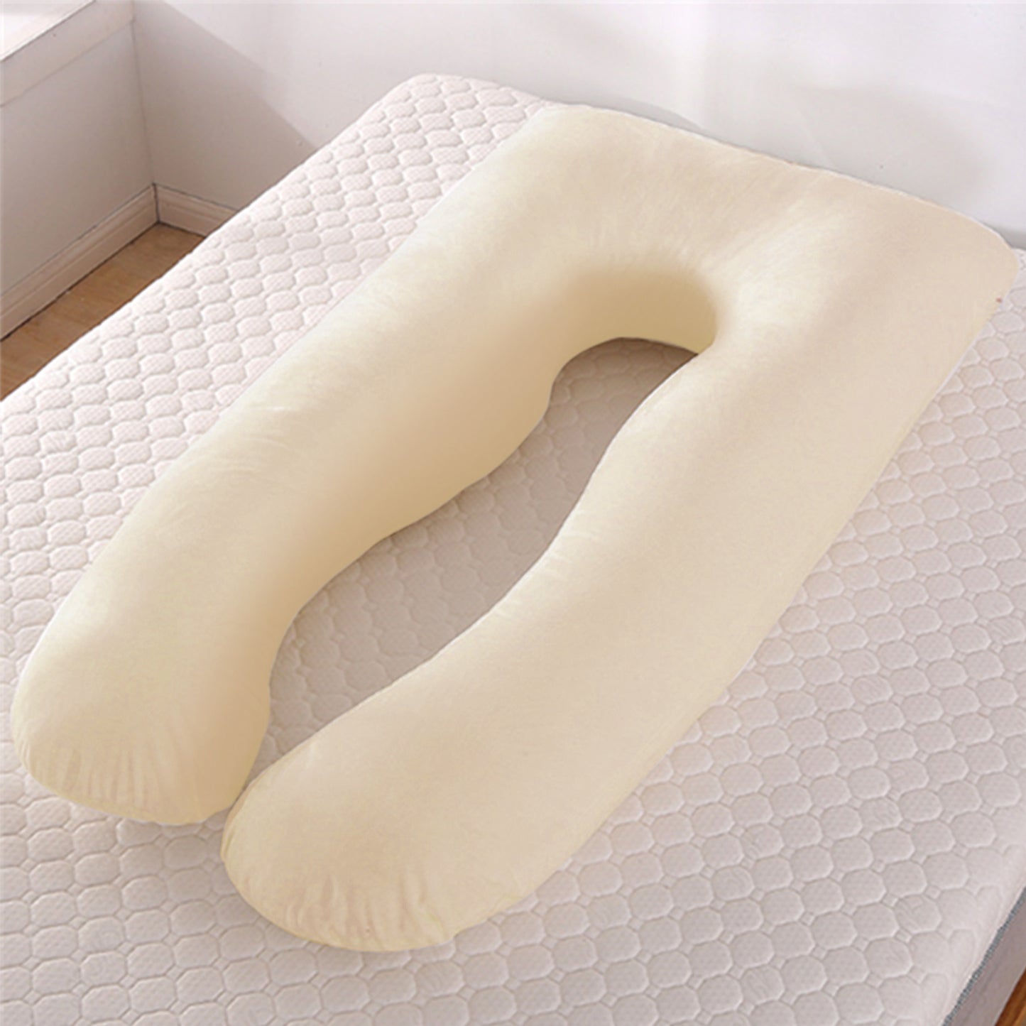 U-Shaped Maternity Pillow | Ice Silk Pregnancy Sleeping Support Cushion