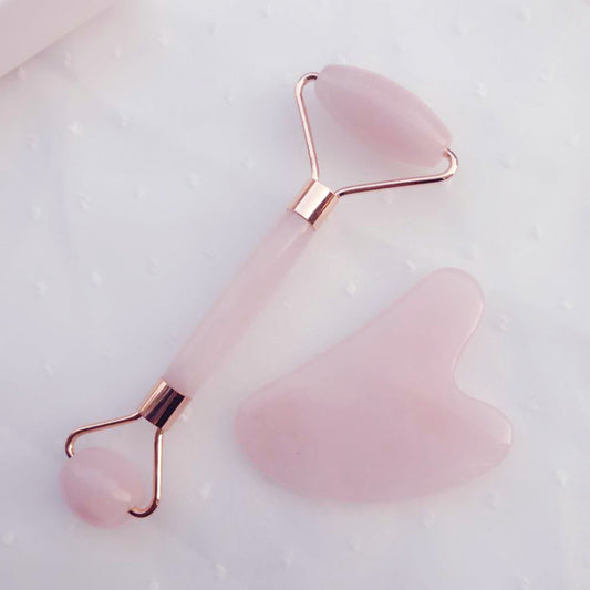 Natural Crystal Jade Roller | Double-Head Facial & Eye Massager